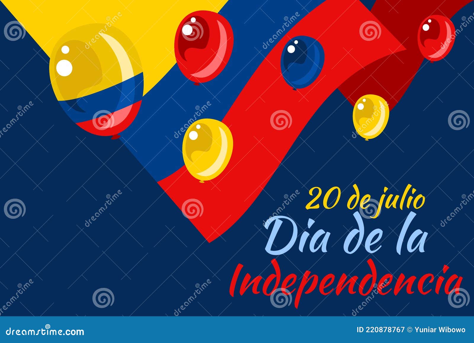 translate: july 20, independence day dia de la independencia of colombia