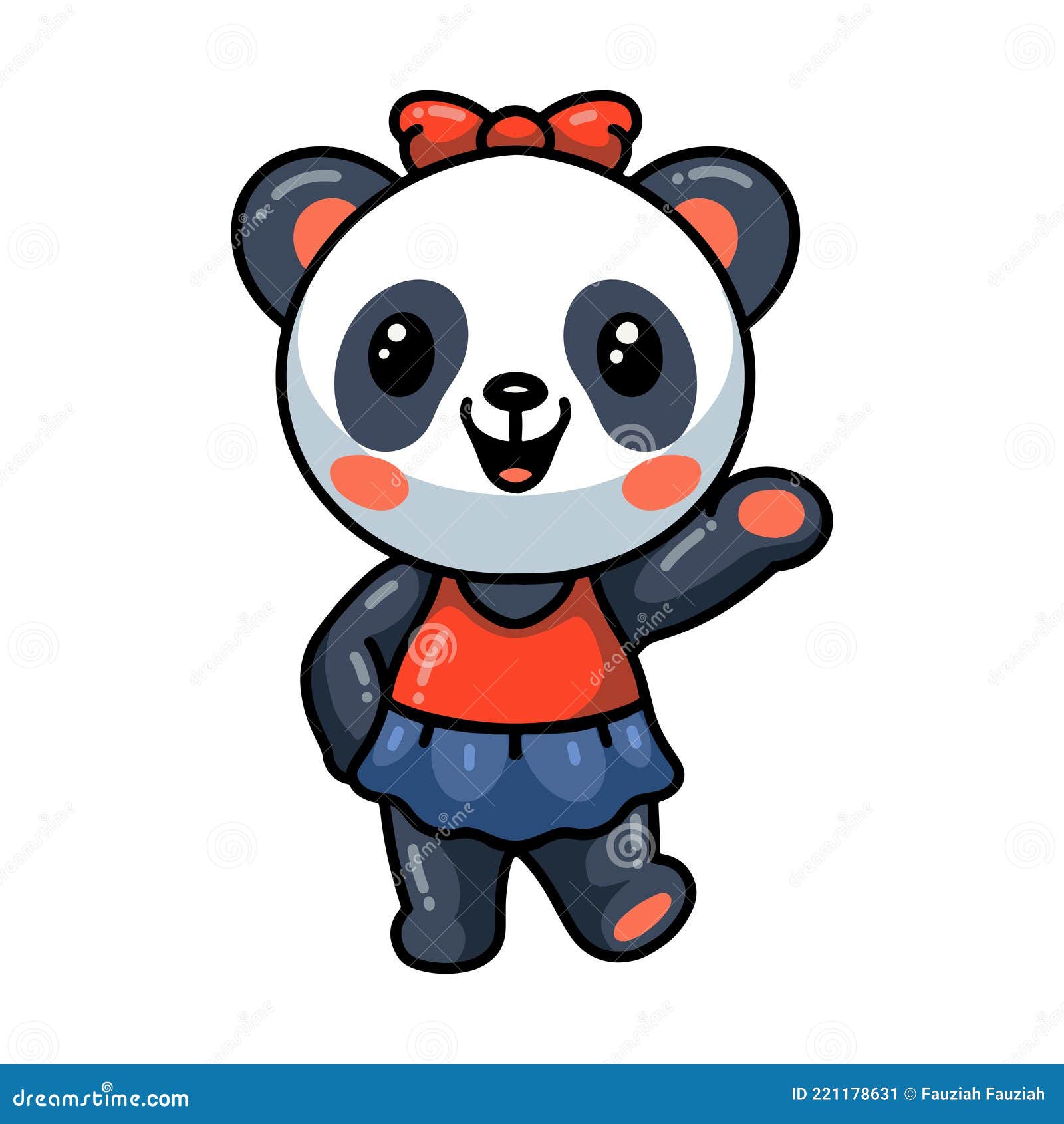 Panda Ballerina Coloring Page Vector Illustration | CartoonDealer.com ...