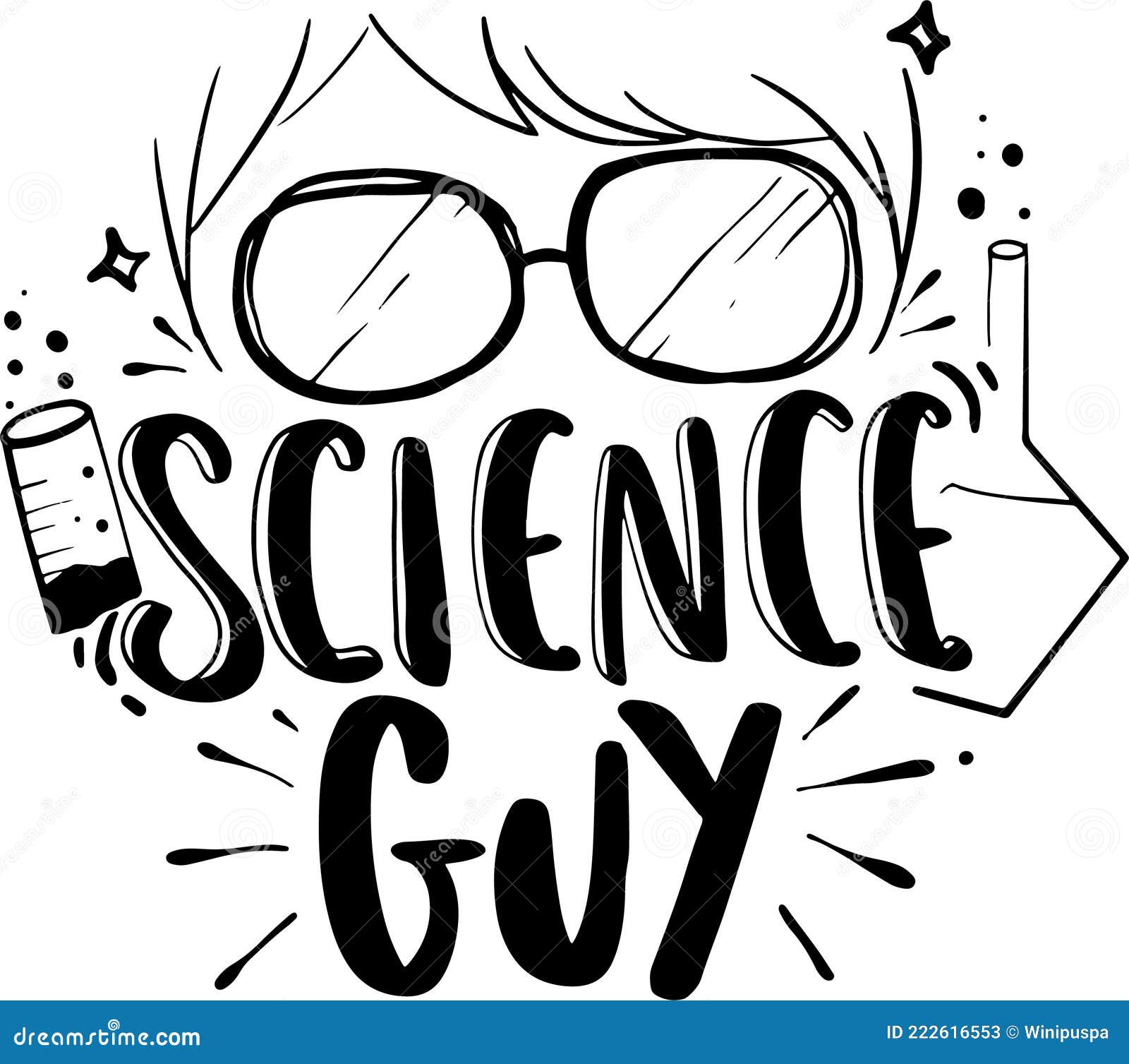 Science Guy stock vector. Illustration of disease, flat 222616553