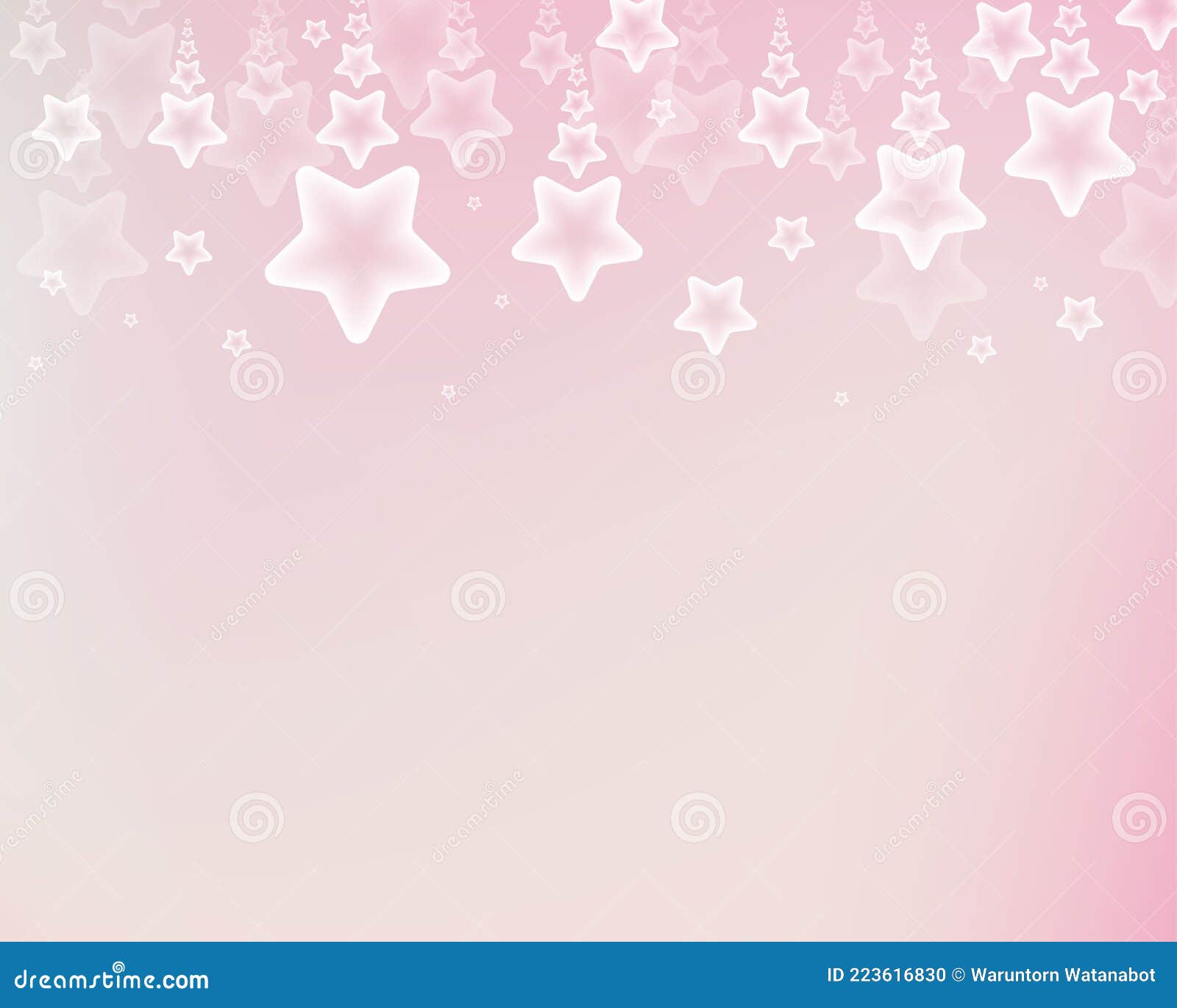 Cute Pink Star Light Sweet Background Stock Vector Illustration of