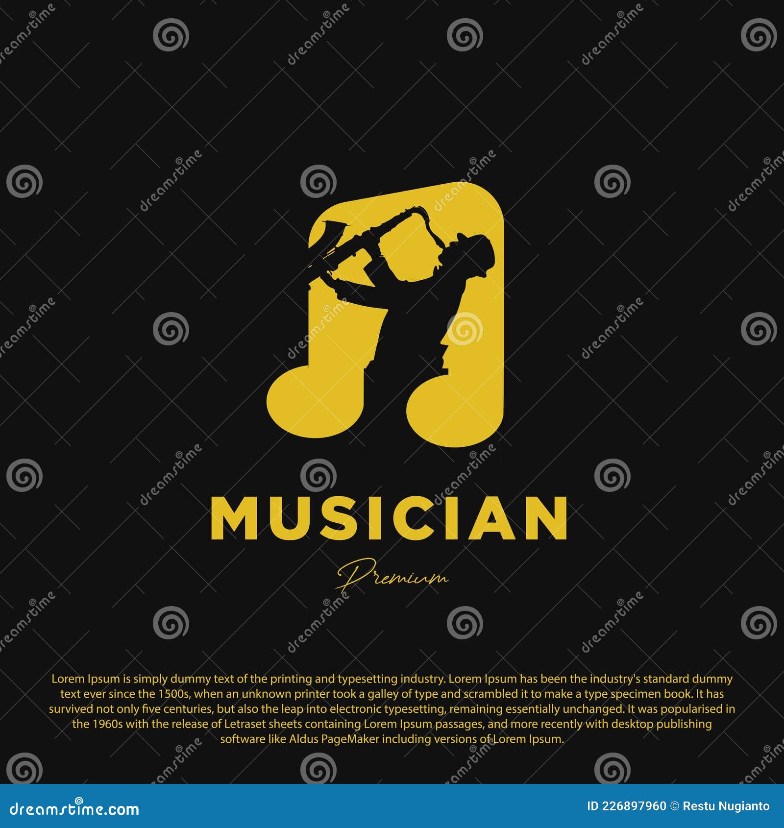Saxophone Man Showing Free Hand Drawing Sketch Vector 89182270