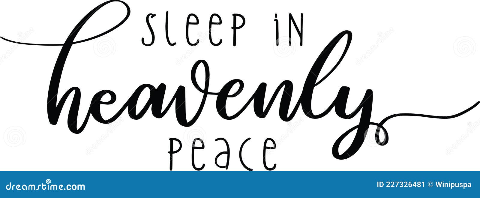 Sleep in Heavenly Peace stock vector. Illustration of fall - 227326481, image size:1600x660