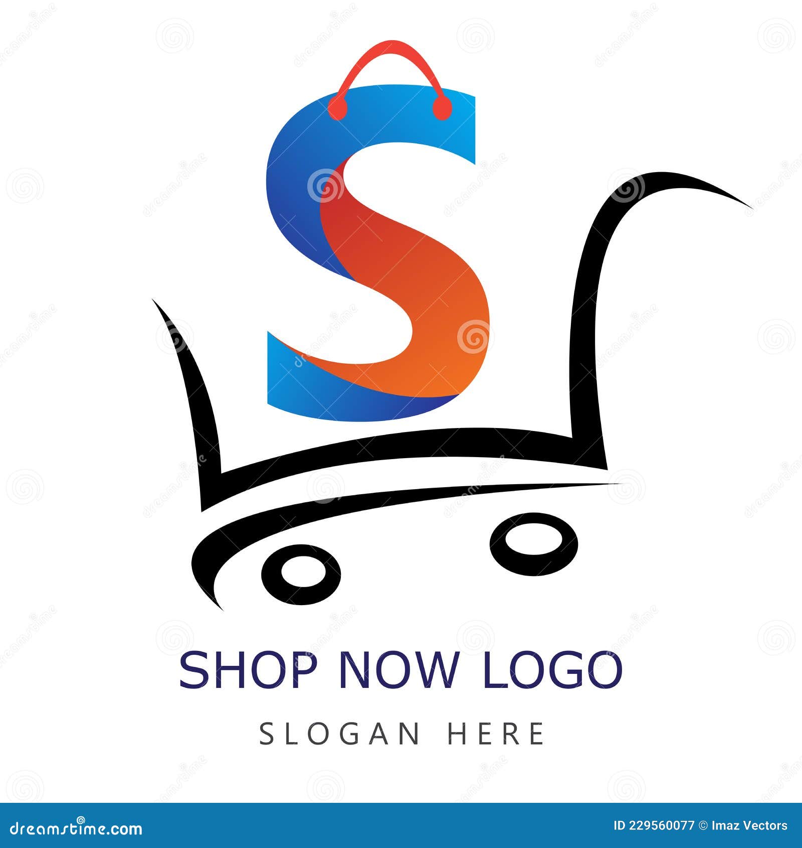 Shopping Logo Icon. Shop Now Cart Bag Online Store Globe Shopping ...