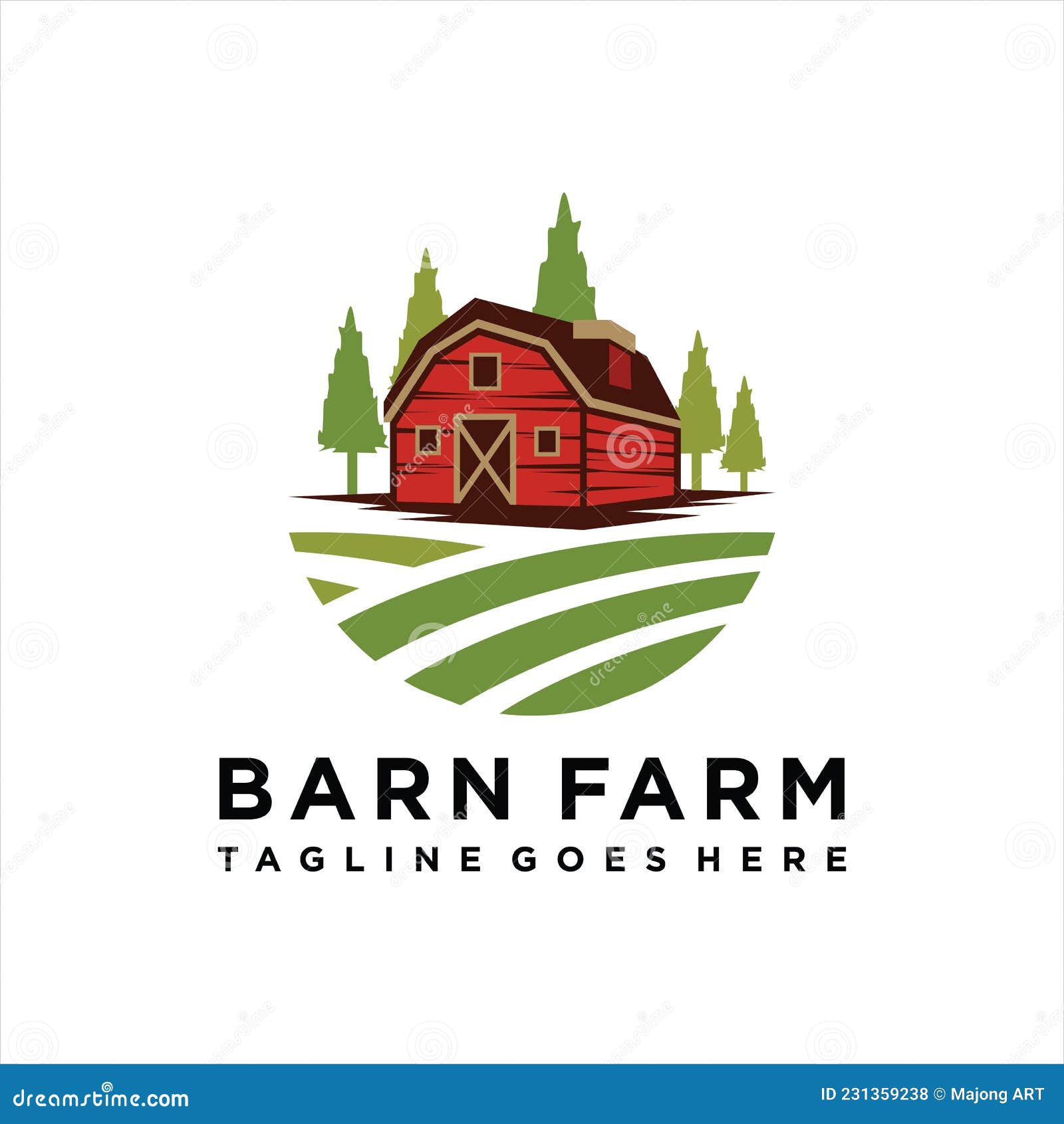 Farm House Logo Green Emblem Farmhouse Stock Vector (Royalty Free)  1379959556 | Shutterstock