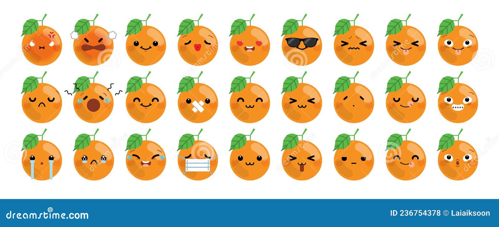 Orange Sad Emoji Cartoon Vector 87320717