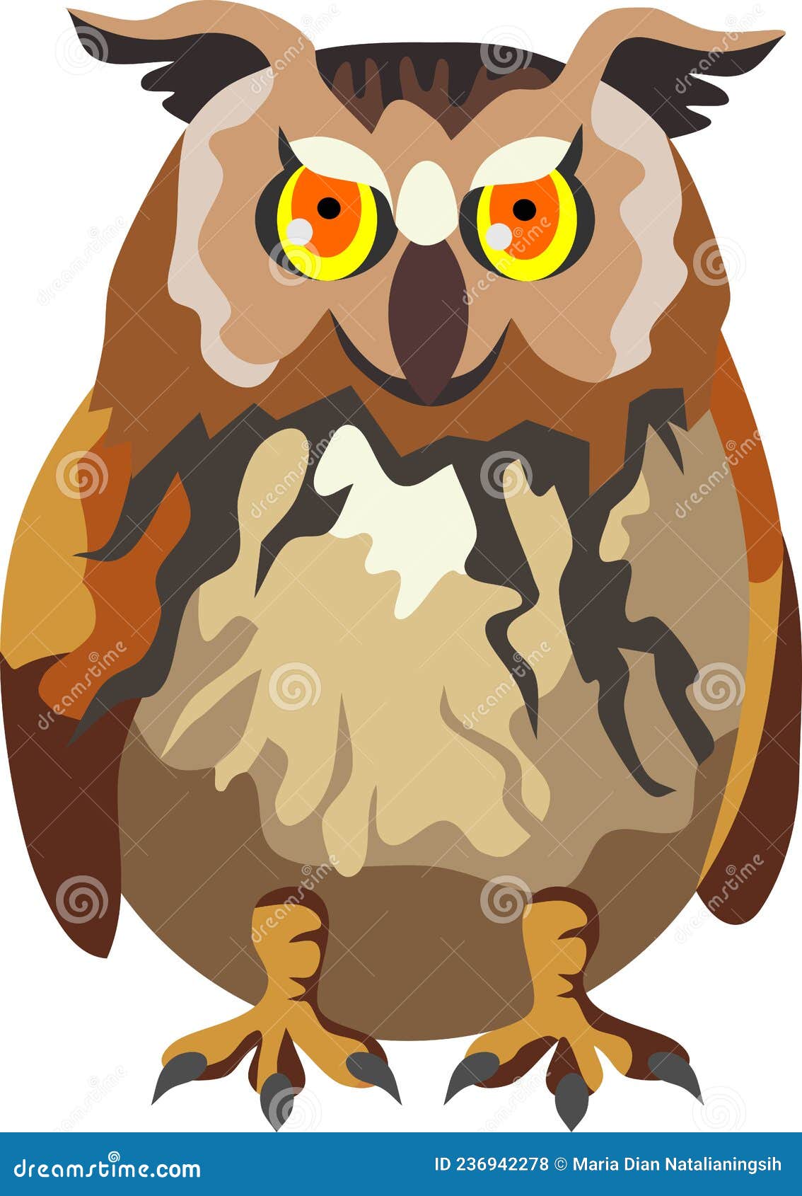 funy baby owl cartoon animal 
