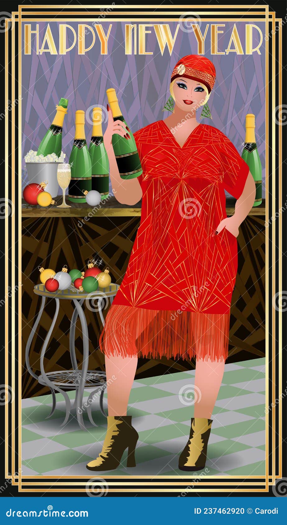 new-year-card-in-art-deco-style-flapper-xxl-girl-with-xmas-champagne