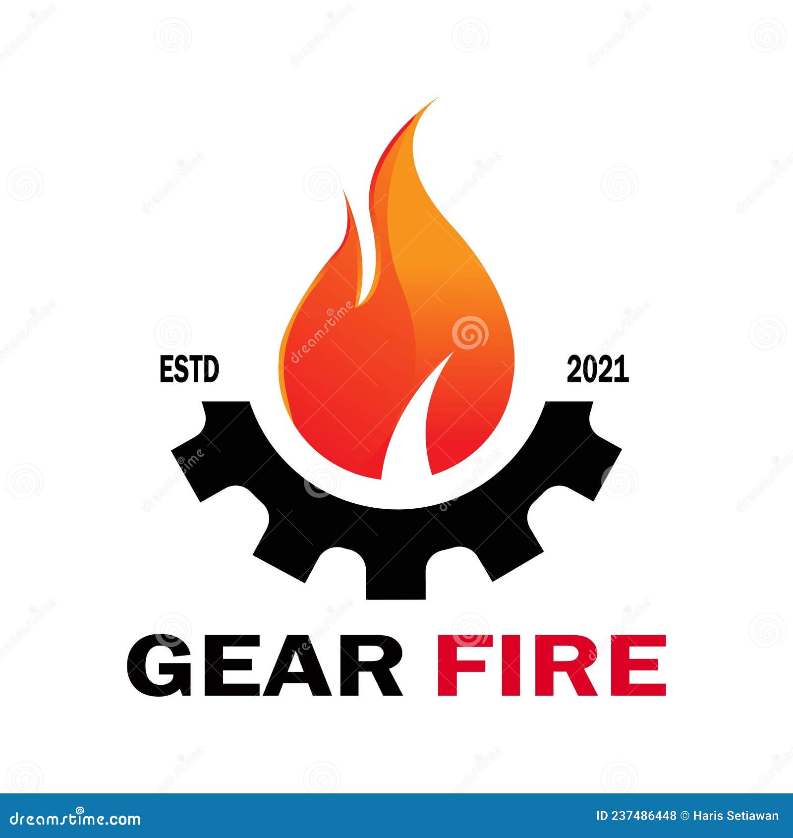 Good gear fire stock vector. Illustration of fire, automotive 237486448