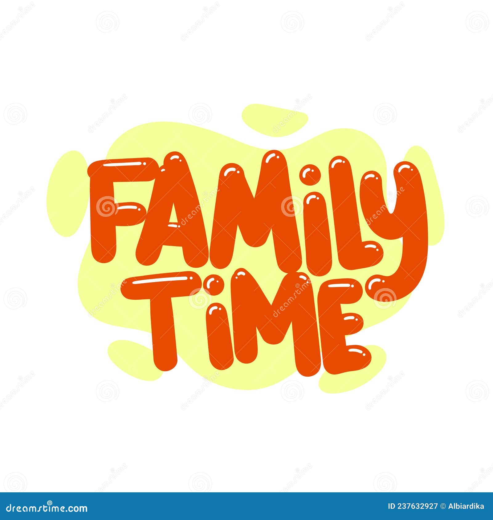 Family Time Quote Text Typography Design Graphic Vector Illustration