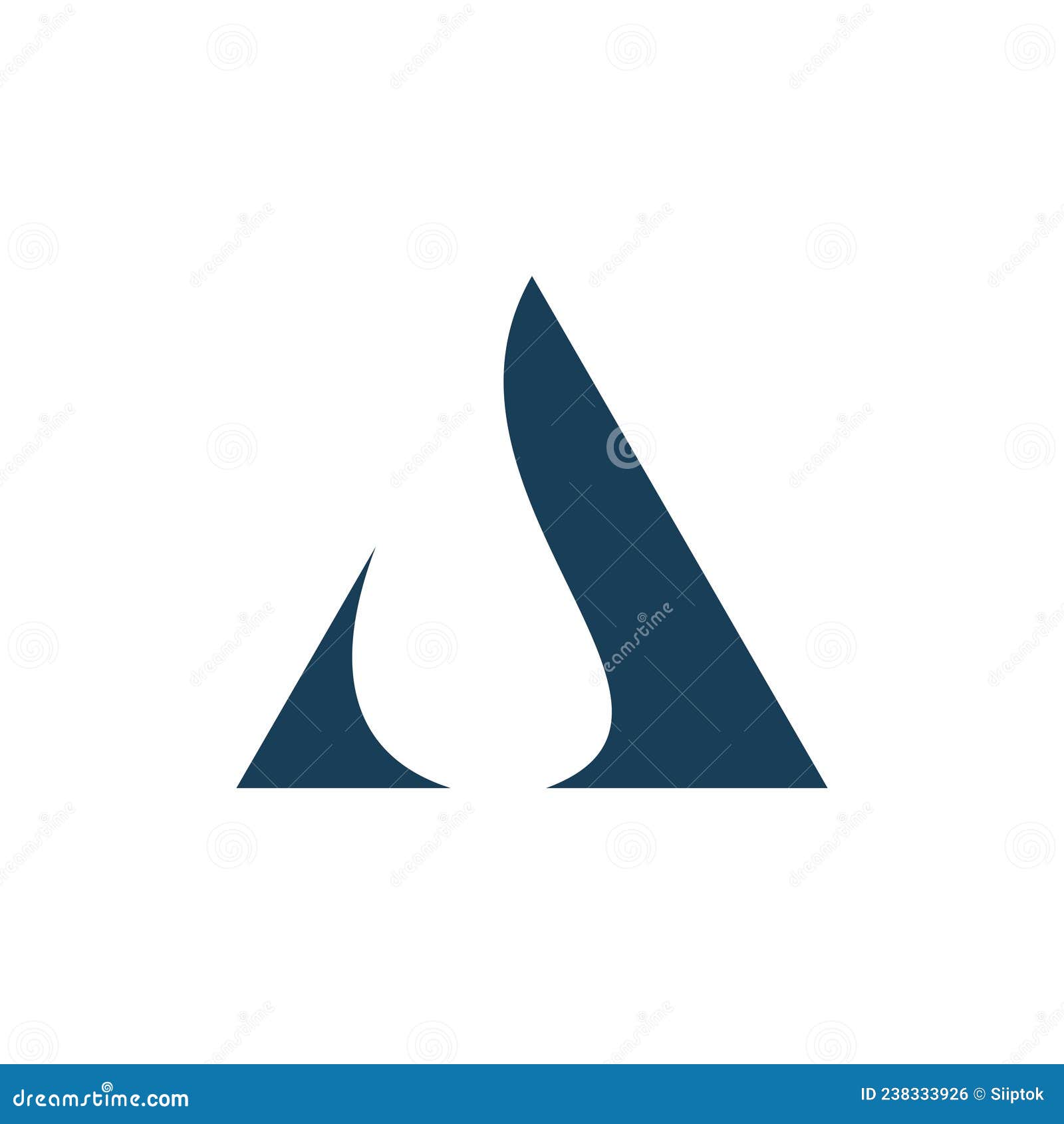 Blue Triangle Drop Fluid Logo Design Stock Vector - Illustration of ...