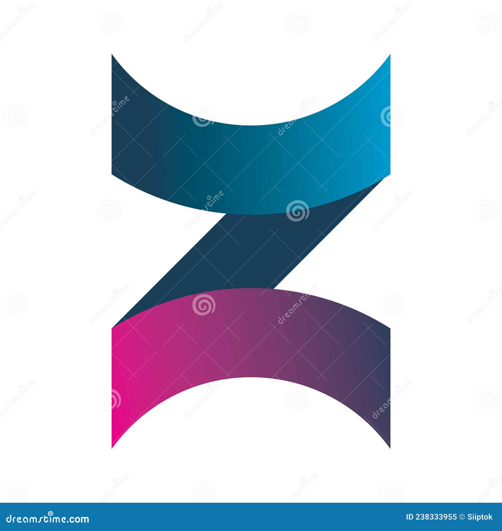 Full Color Z Letter Logo Design Stock Vector Illustration of brand