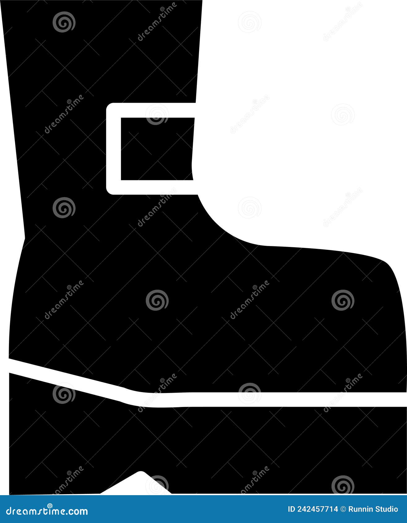 Boot Icon stock vector. Illustration of future, background - 242457714