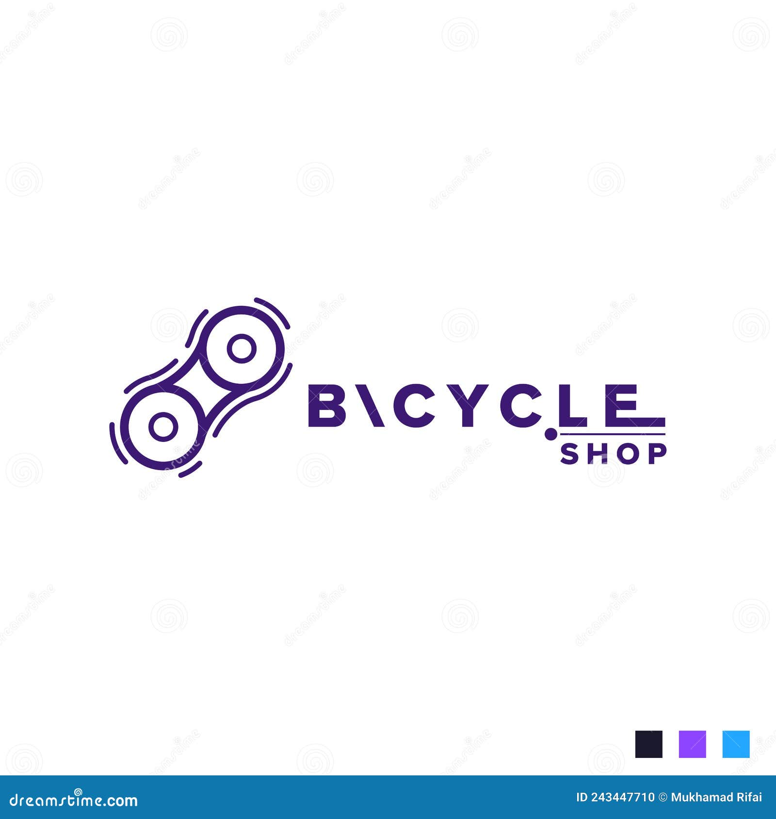 Bicycle Shop Vector Logo Modern Stock Vector Illustration of bicycle, sport 243447710