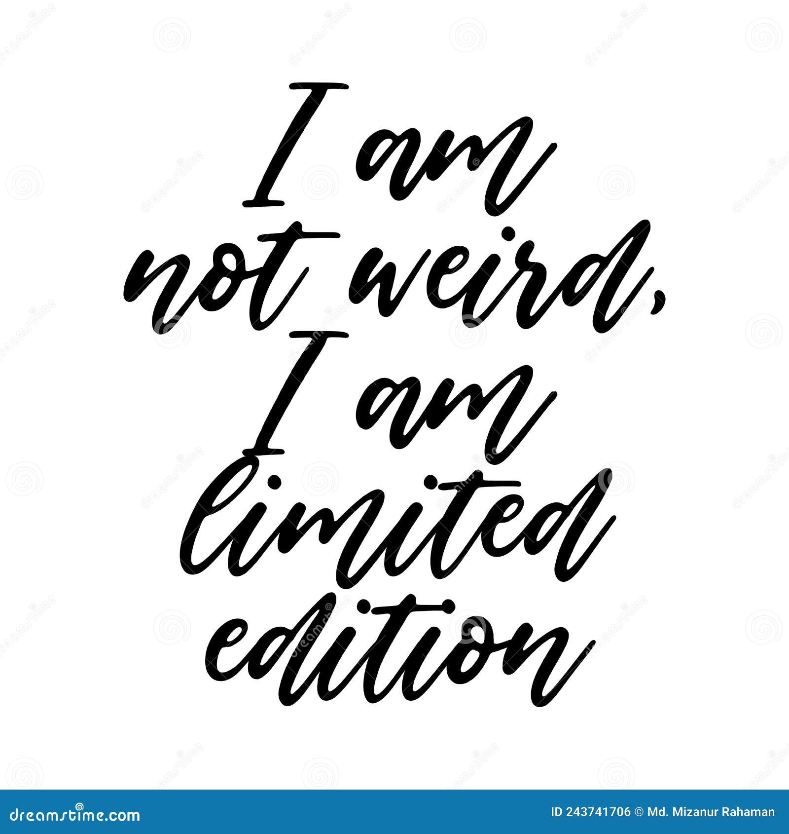 Motivational Sayings Text Print Wall Art Calligraphy Typography Vector