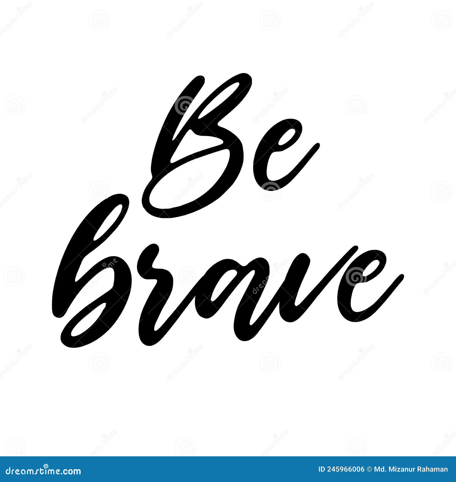 Be Brave Wall Art Print, Digital Download Art, Typography Printable Art