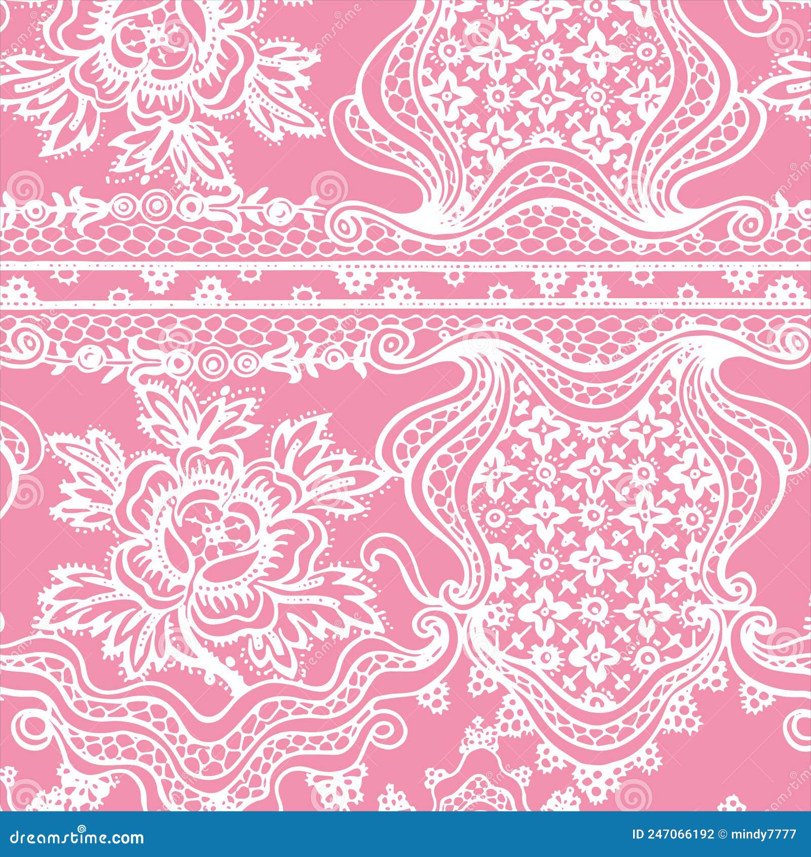 Lace Background, Ornamental Flowers. Vector Texture Design Stock Vector ...