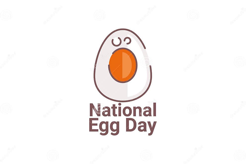 National Egg Day Vector Illustration. Public Holiday Stock Vector Illustration of eggs