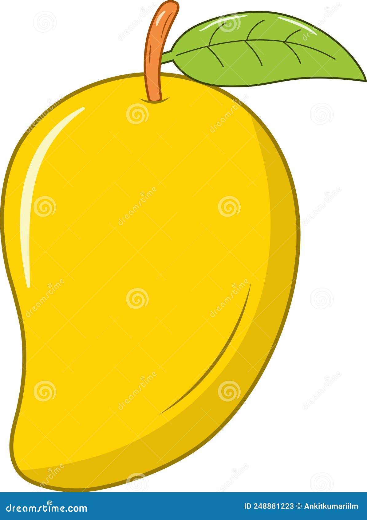 Mango Clip Art Vector Illustration Stock Vector Illustration of