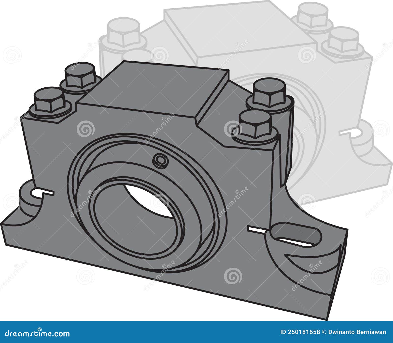 Block Bearings Stock Illustrations 49 Block Bearings Stock