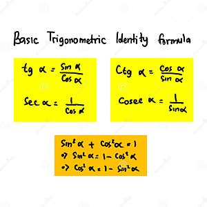 Basic Trigonometric Formulas For Calculating Sine Cosine 42 OFF