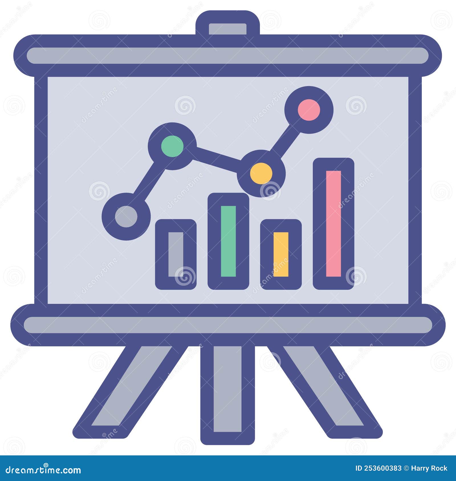 Chart Board Which Can Easily Modify or Edit Stock Vector Illustration Chart Board Result