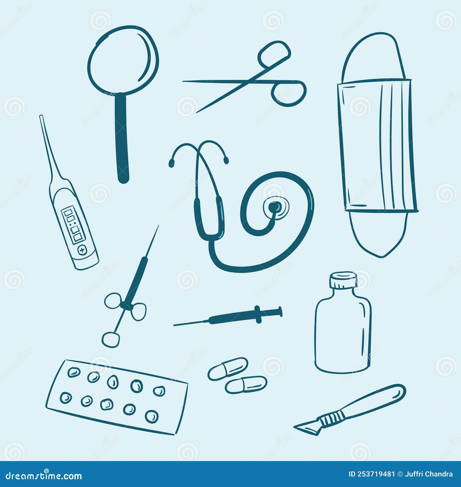 Several Medical Devices Stock Illustrations 3 Several Medical Devices