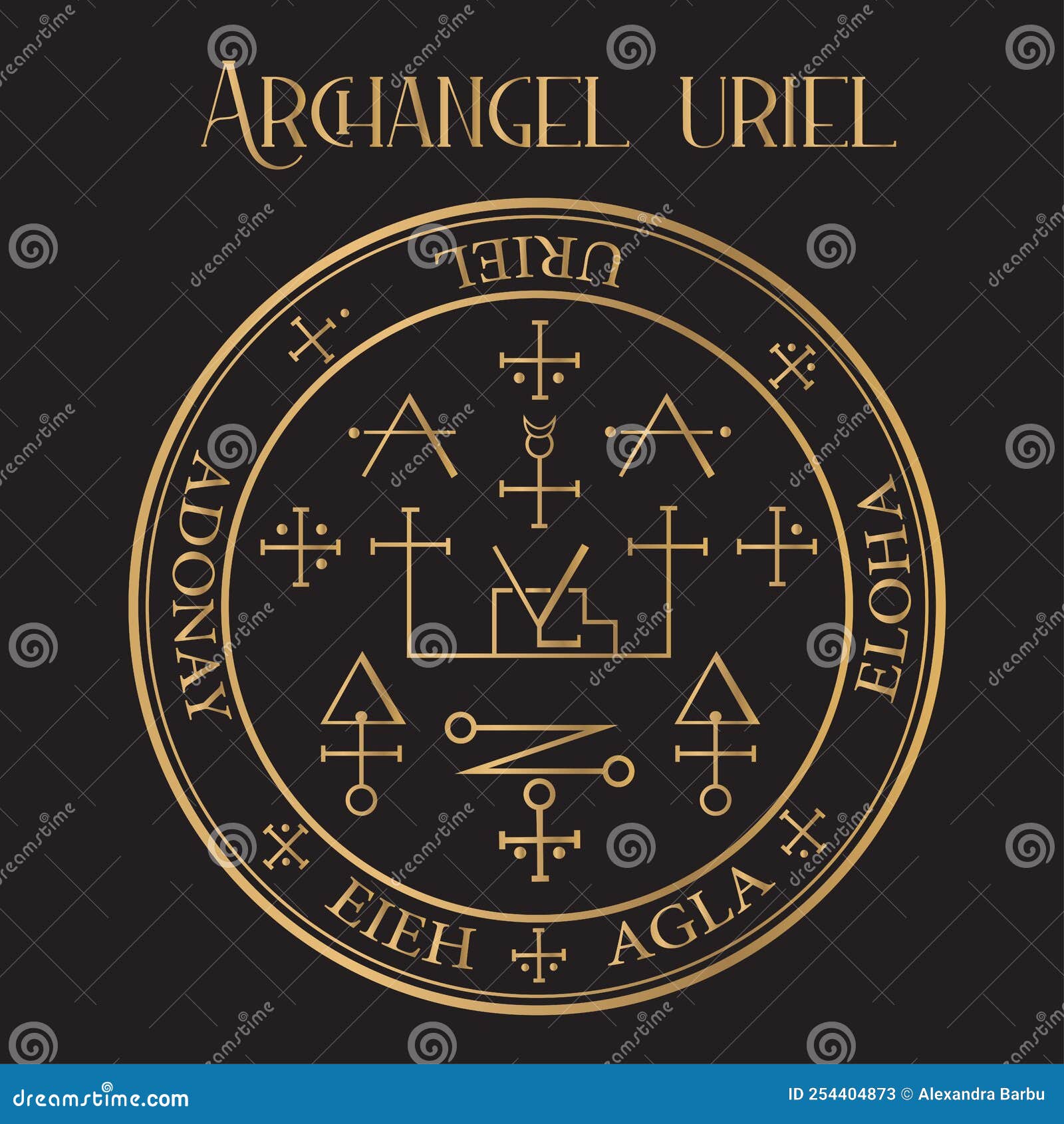 The Seven Archangels - Archangel Uriel Ar - Art Print | Fanitsa Petrou