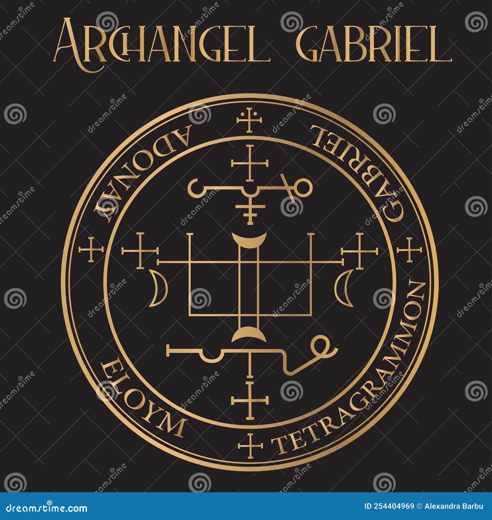 archangel gabriel seal - Ã¢â¬Ågod is my strengthÃ¢â¬Â. archangel of wisdom, revelation, prophecy, and visions