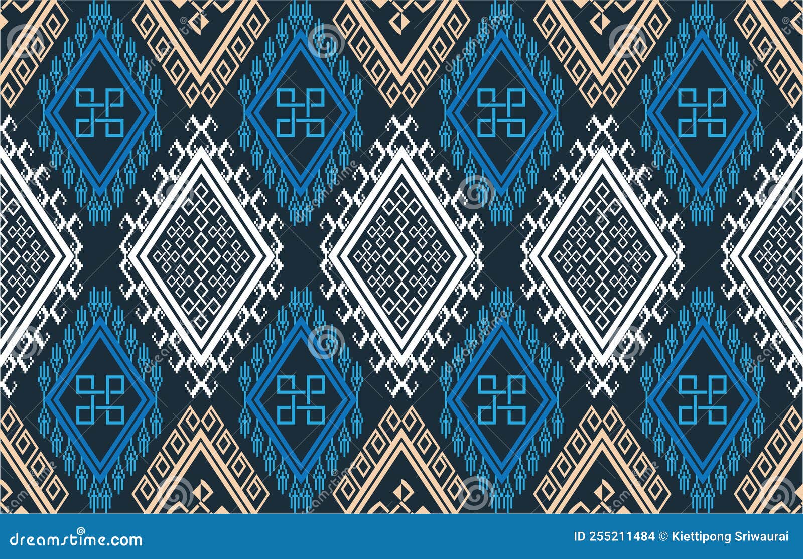 Tribal Pastel Multicolor Pastel Navajo Seamless Vector Pattern. Aztec ...