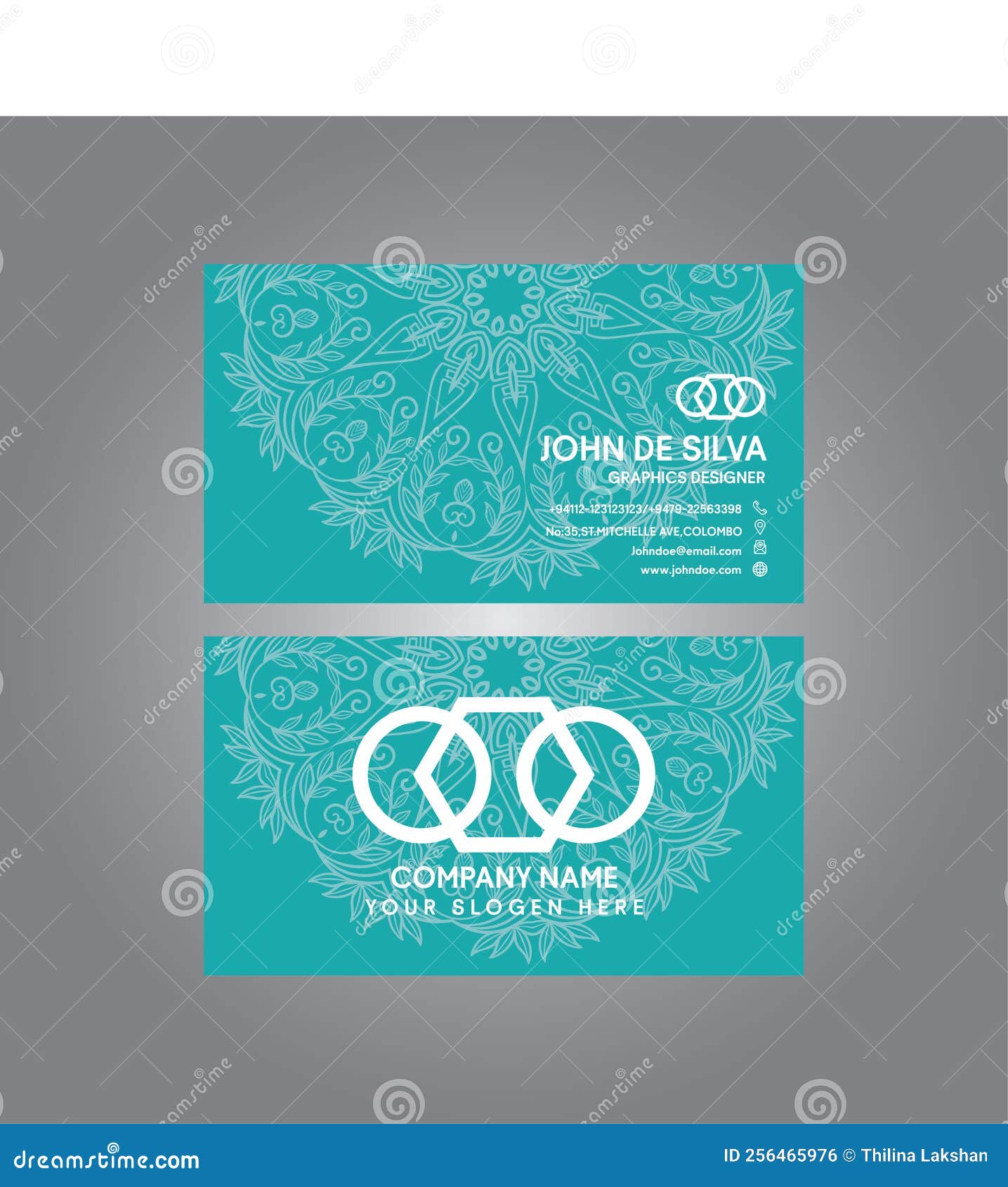 Professional Modern Printable Business Card, Invitation Card Design