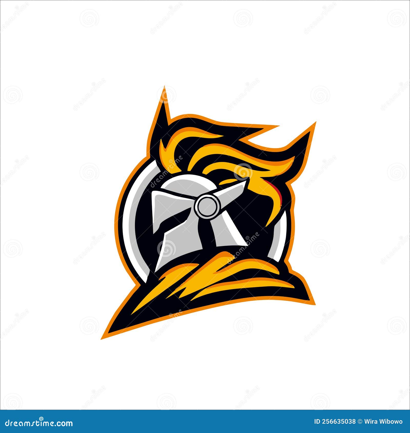 Print iron knight mascot stock vector. Illustration of shirts 256635038