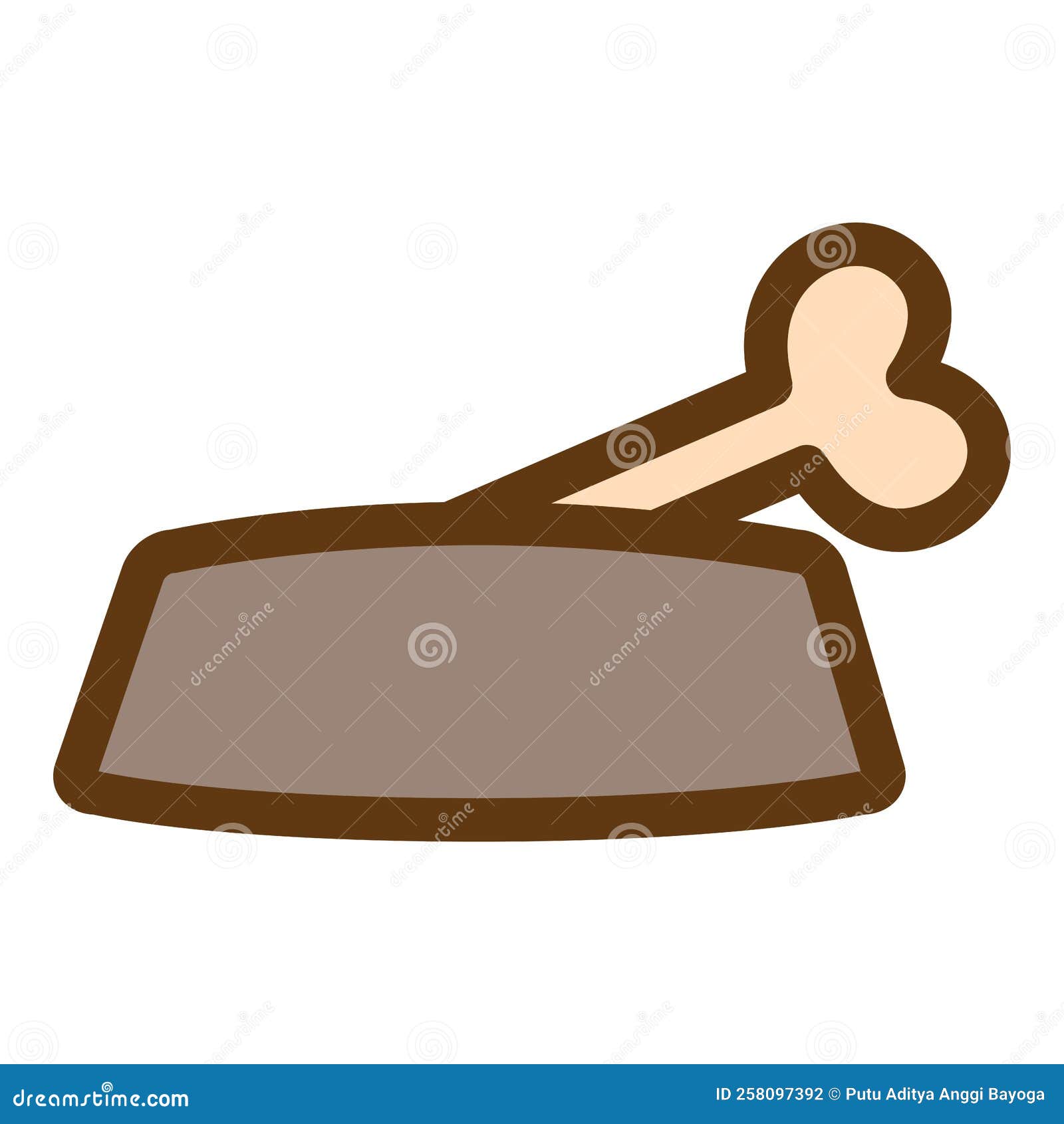 cartoon-dog-food-bowl-stock-vector-illustration-of-simple-258097392