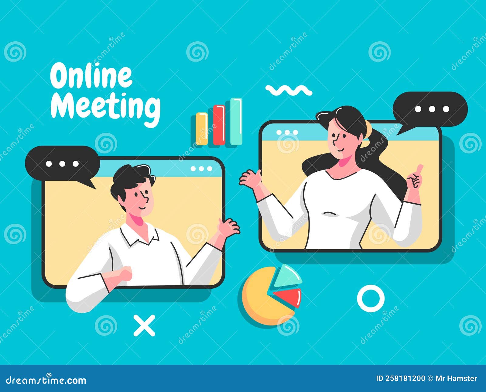Collective Virtual Meeting Online Meeting and Group Video Conference