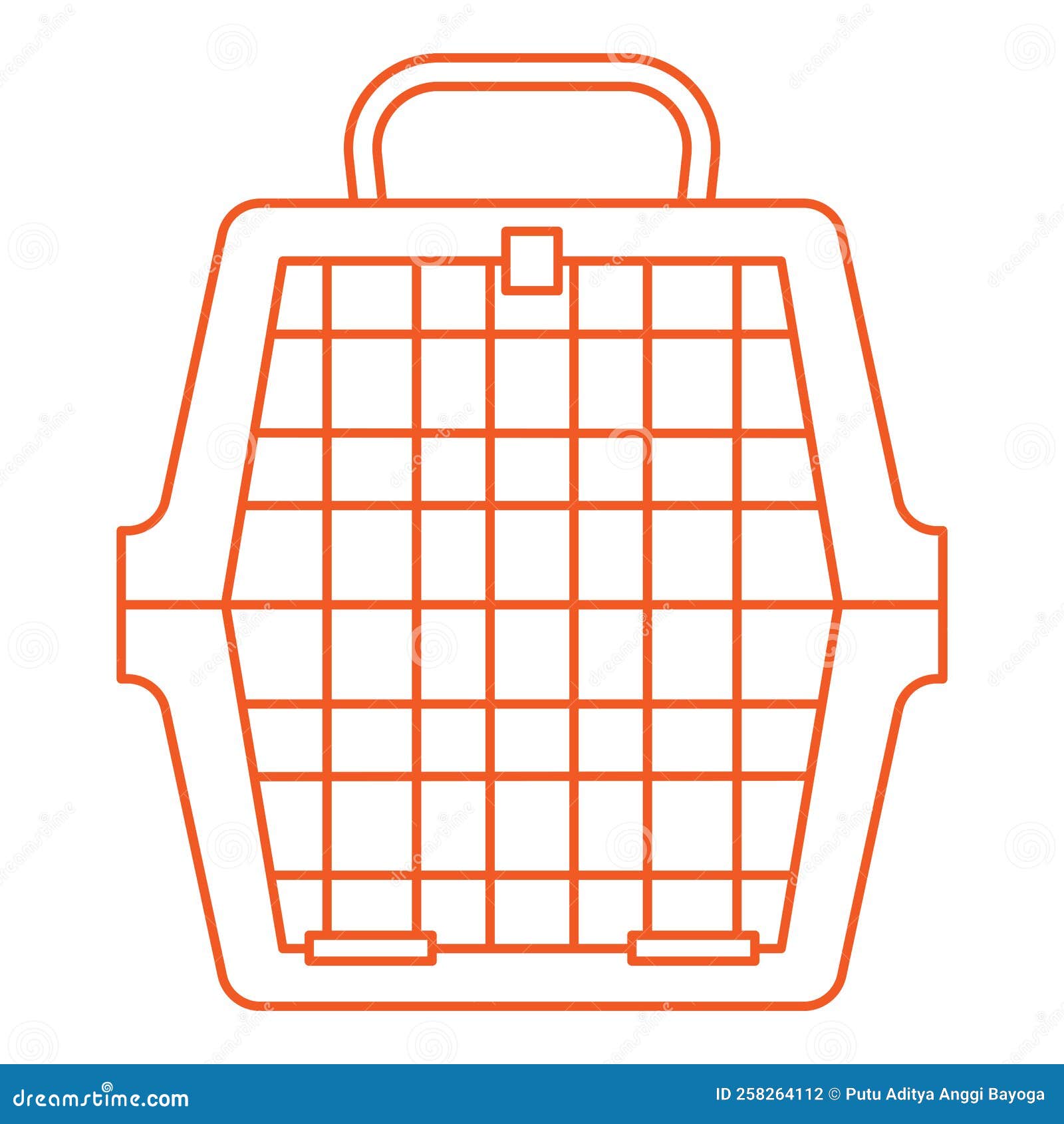 Cartoon cat carrier stock vector. Illustration of icon 258264112