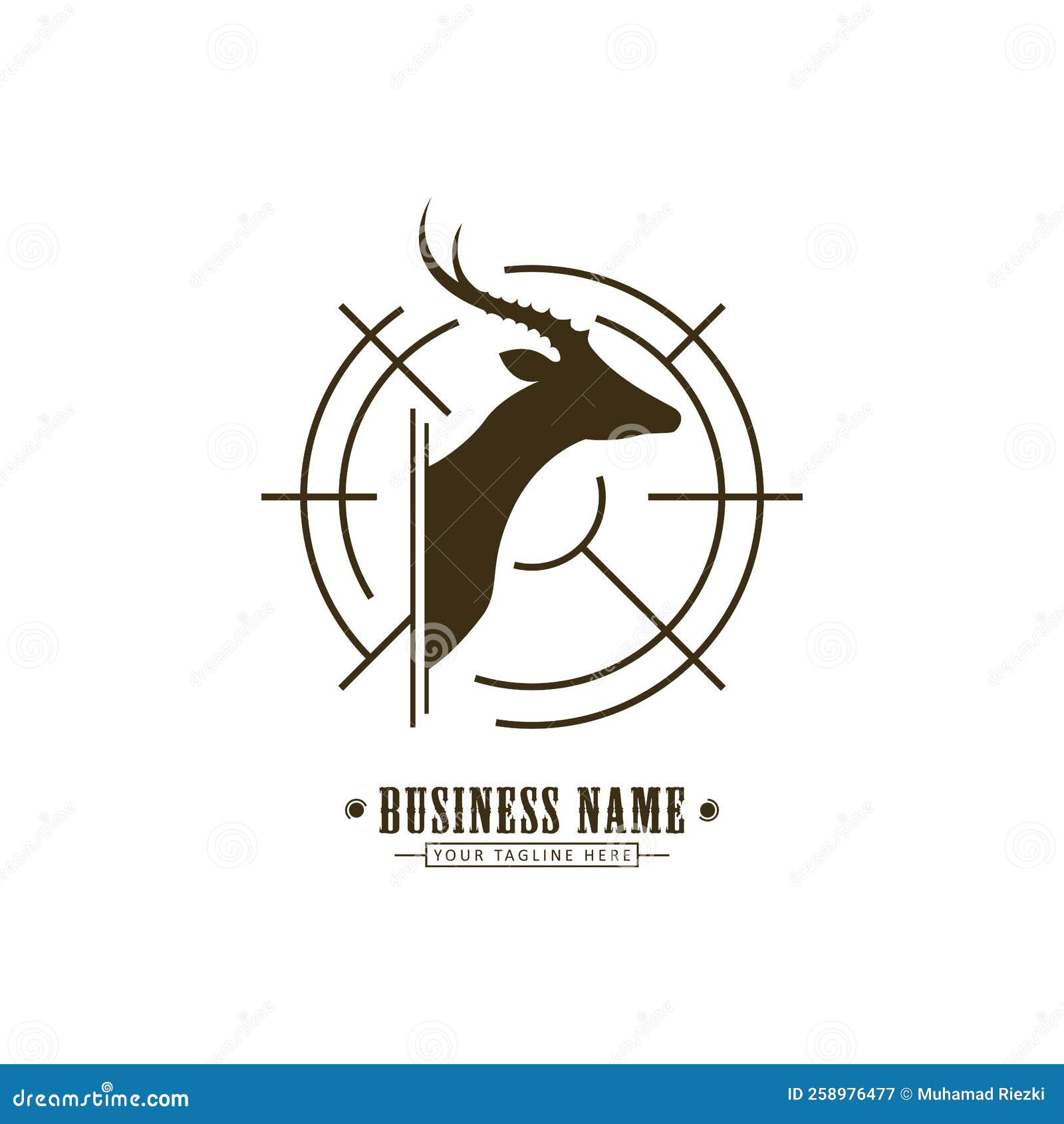 Deer Hunting Logo. Logo for Brand Illustration Stock Illustration