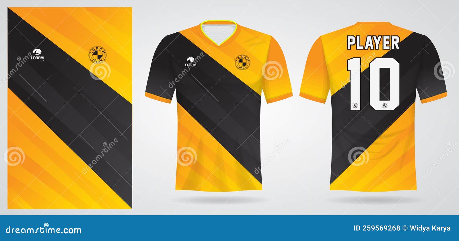 Football Jersey Sport Design Template Stock Vector Illustration of game, jersey 259569268