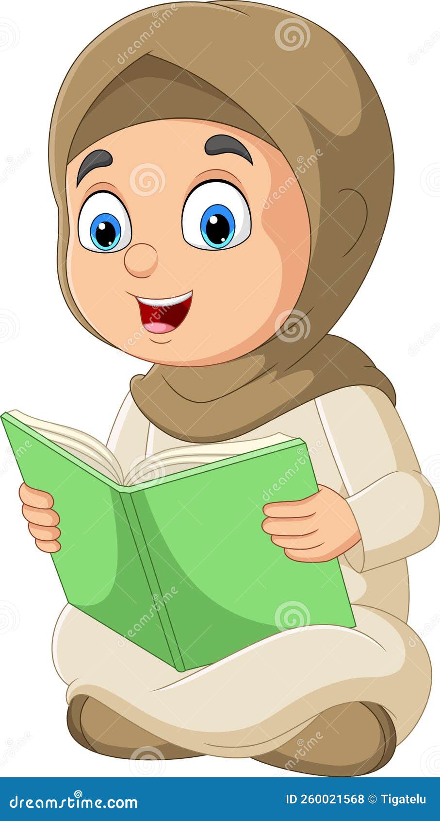 Cartoon Muslim Girl Reading A Book Stock Vector Illustration Of cartoon-muslim-girl-reading-a-book-stock-vector-illustration-of