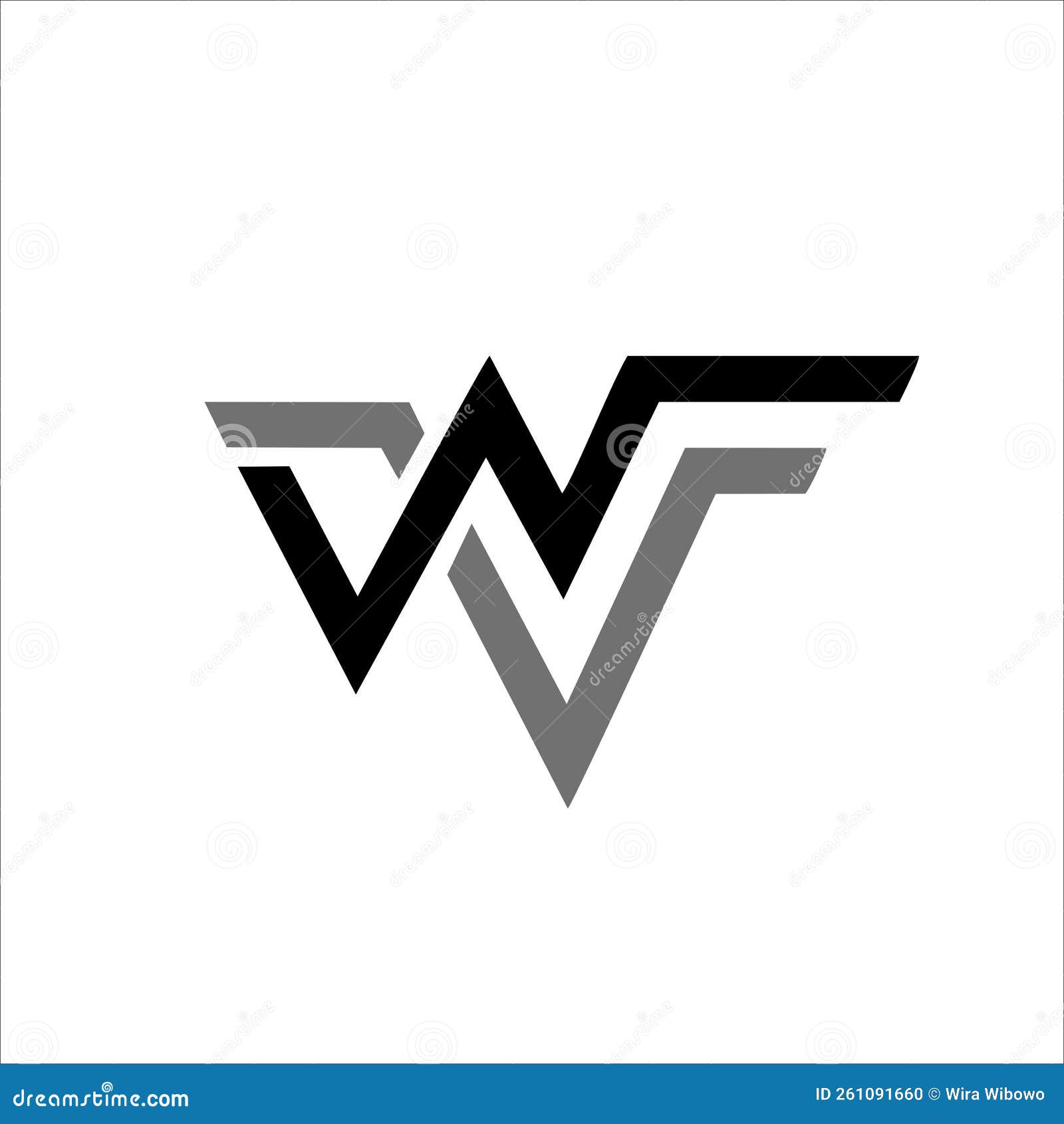 Print WF Logo Font Design For Your Name Brand And Product Stock Vector print-wf-logo-font-design-for-your-name-brand-and-product-stock-vector