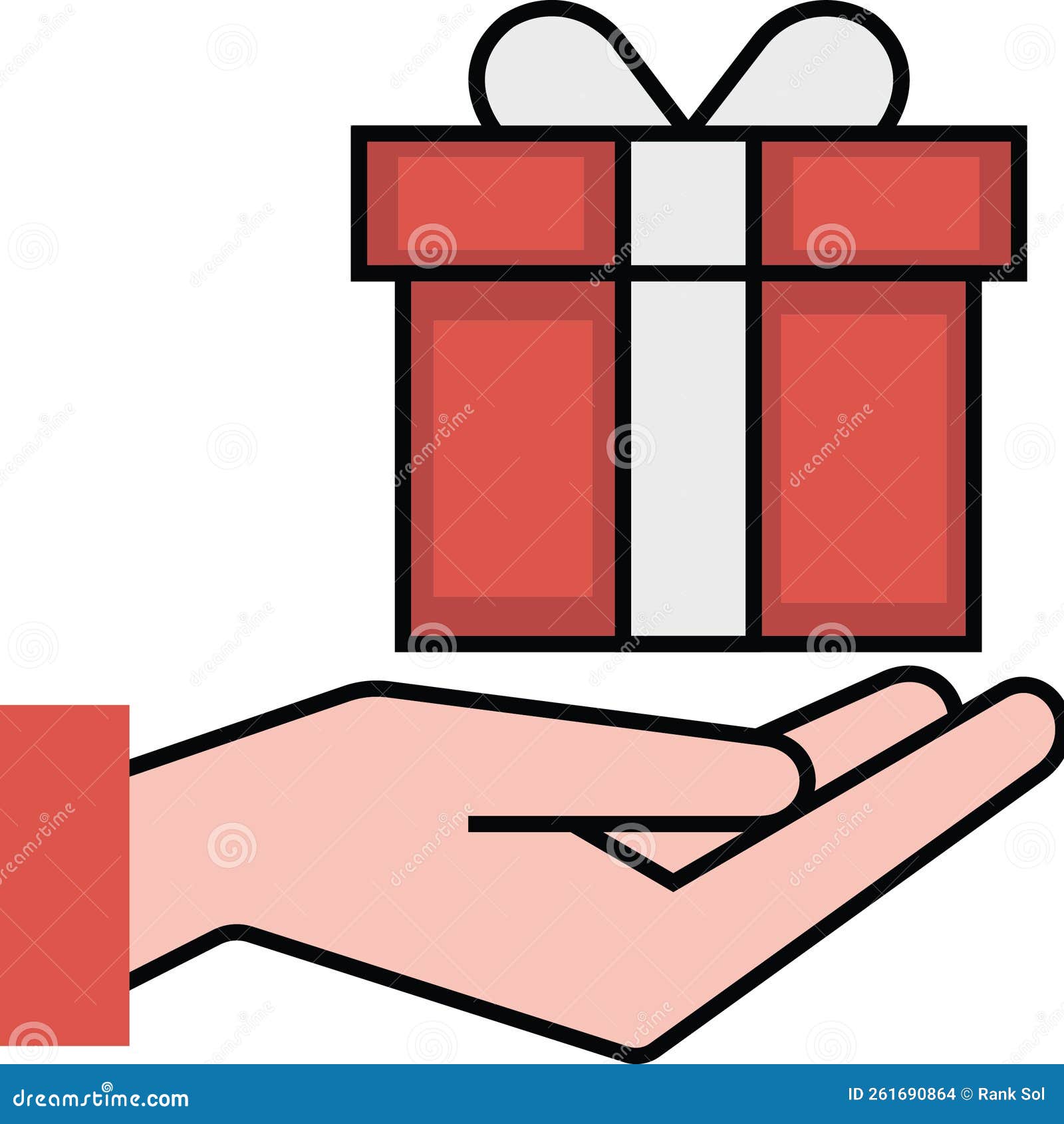 Gift Which Can Easily Edit or Modify Stock Vector Illustration of