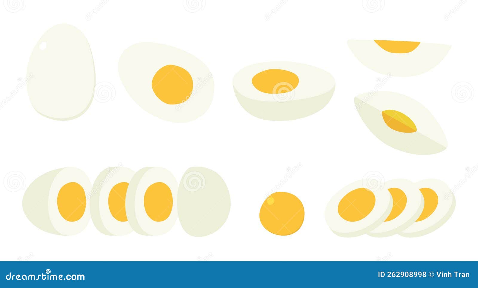 Boiled Egg Clipart Vector Illustartion Black Outline CartoonDealer
