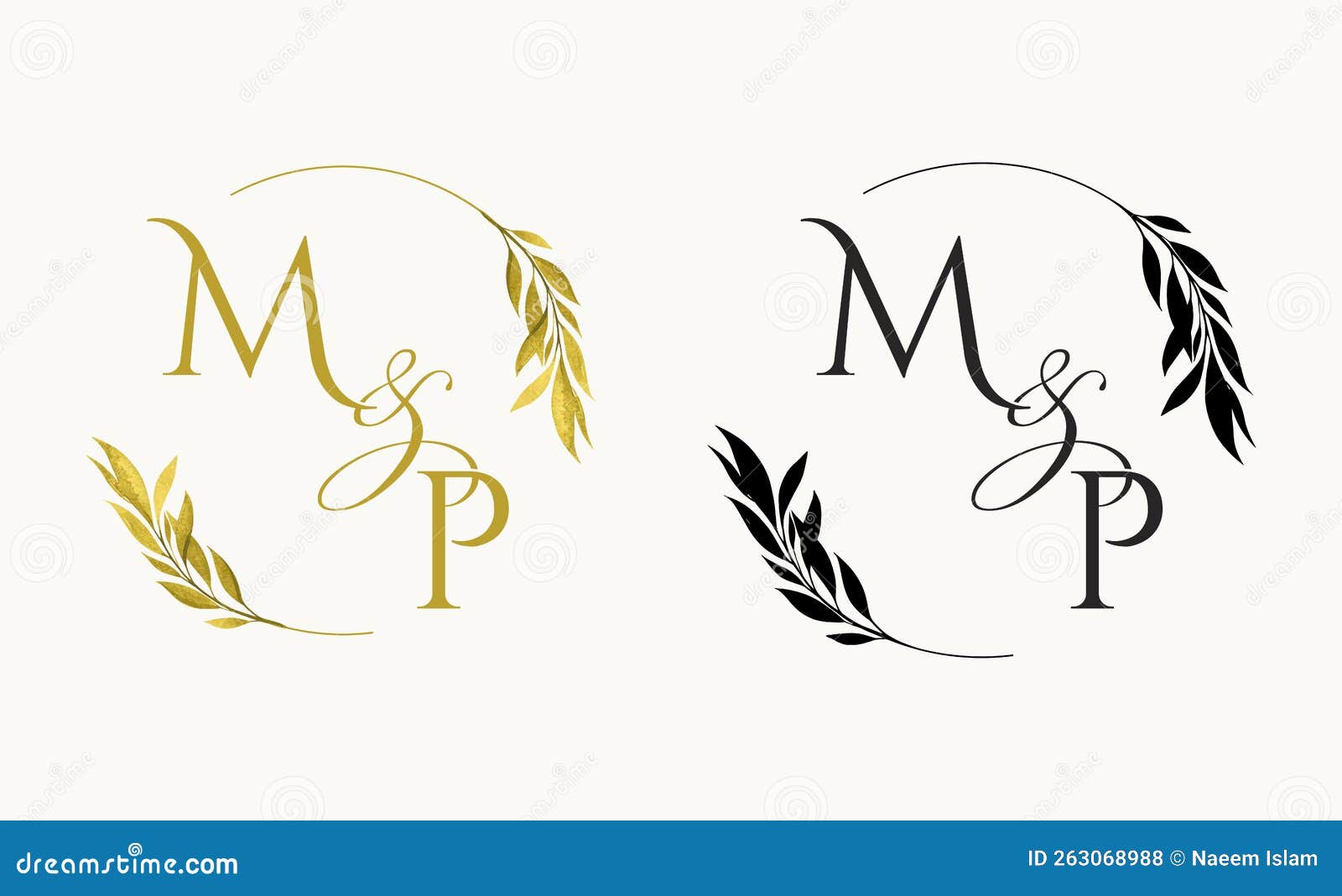 Mb initial wedding monogram logo Royalty Free Vector Image