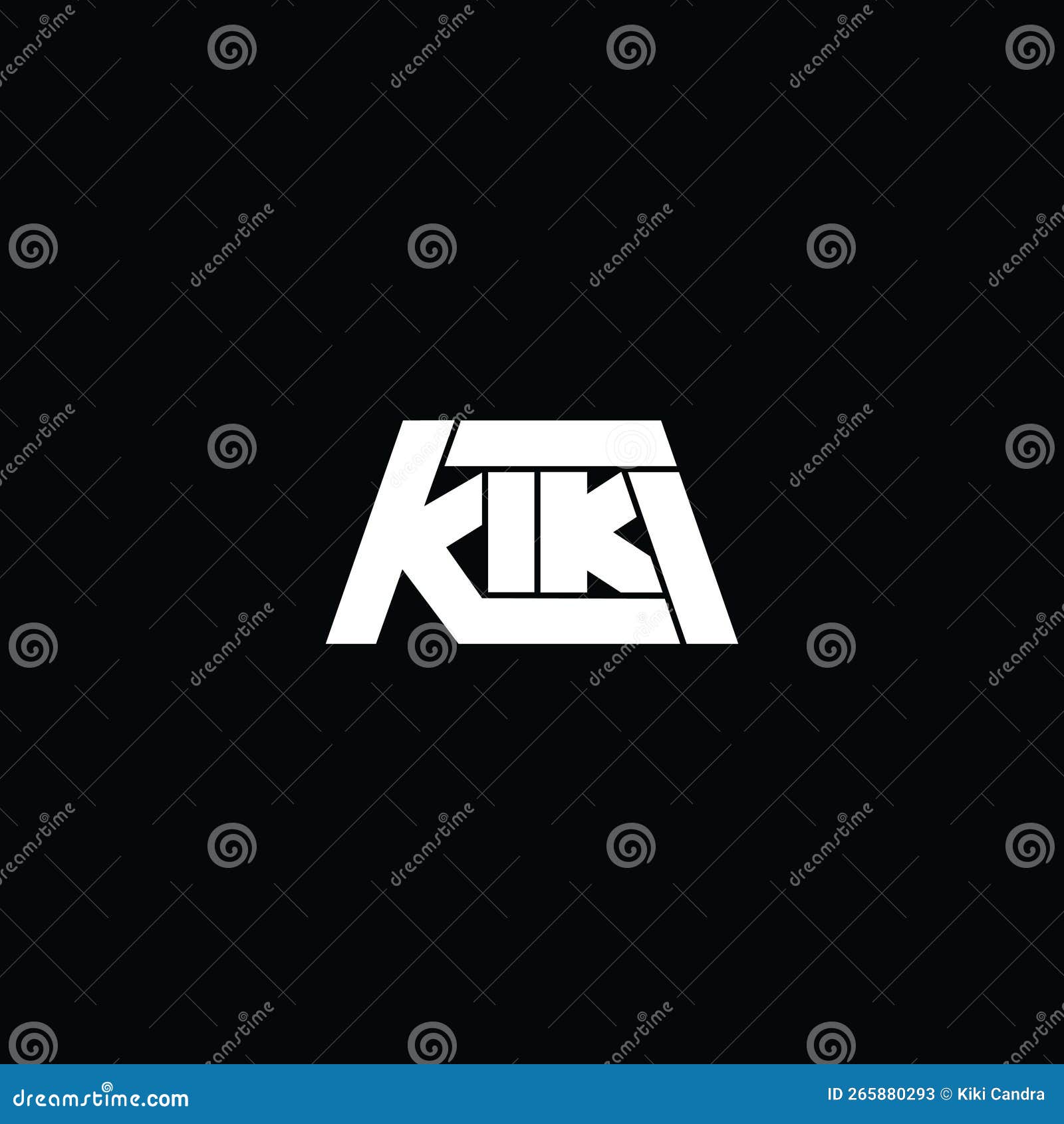 Letter KIKI Logo Design Template Stock Vector - Illustration of