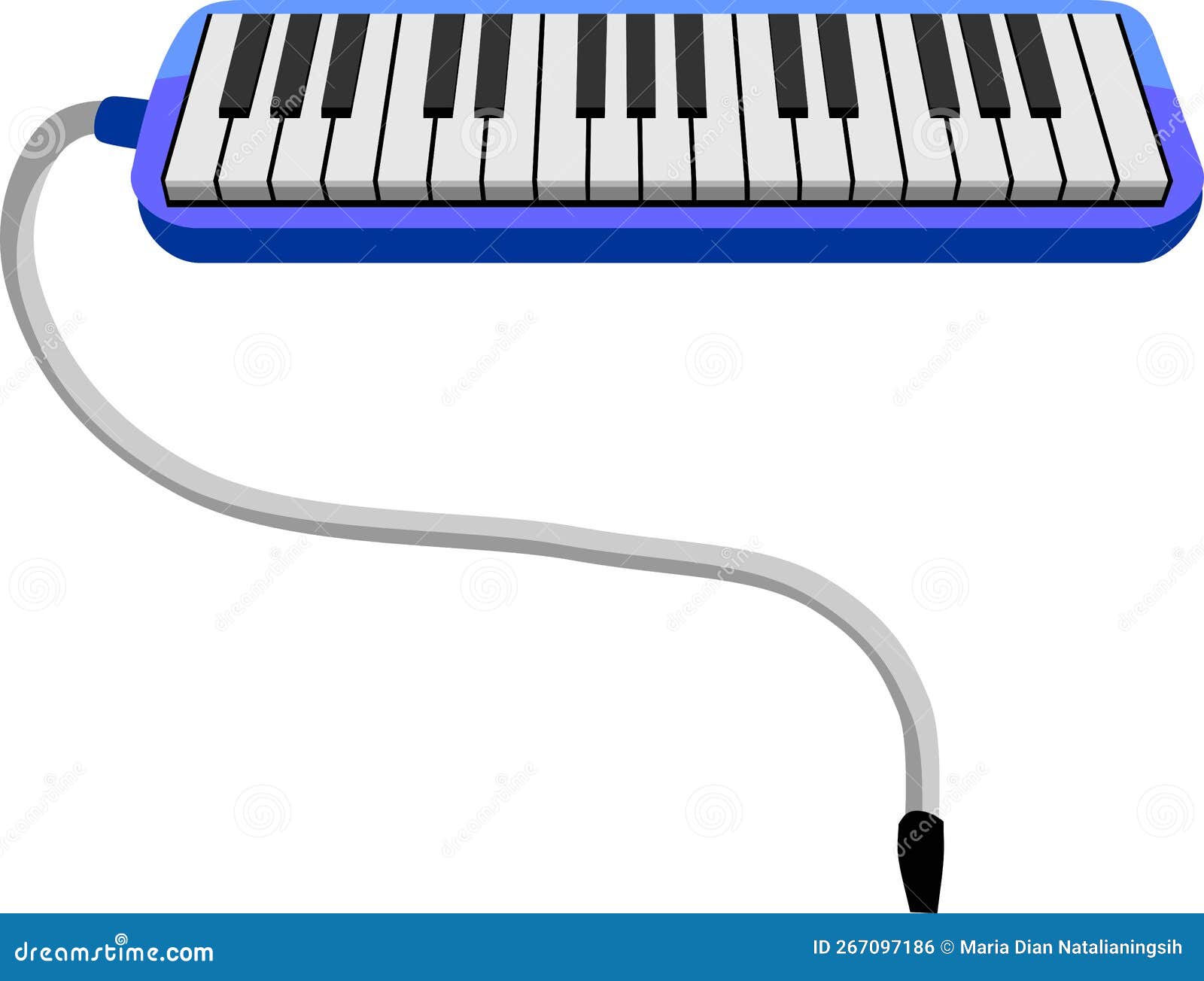 Melodica Keyboard Music Instrument Vector Stock Vector Illustration