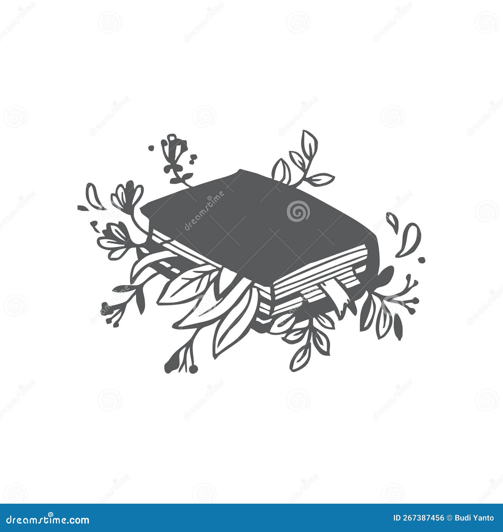 Books on Growing Plants and Flowers Stock Vector Illustration of