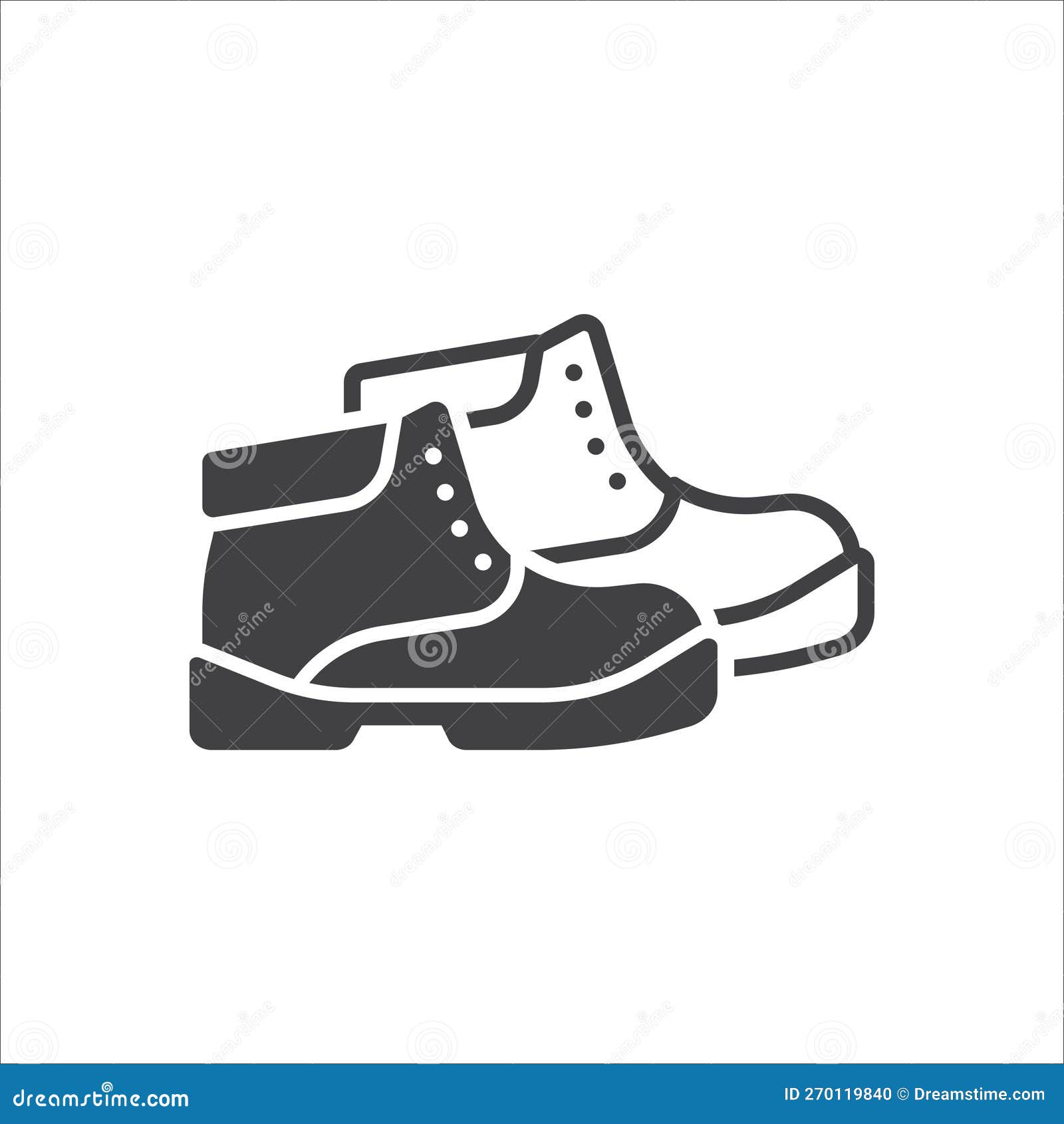 Safety Boot Protection Sign Icon. Safety Shoes Icon. Safety Worker