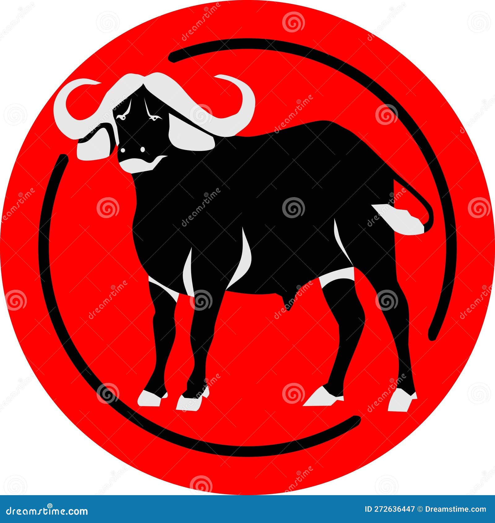 Ox Chinese Zodiac Shio Vector Stock Vector Illustration of year