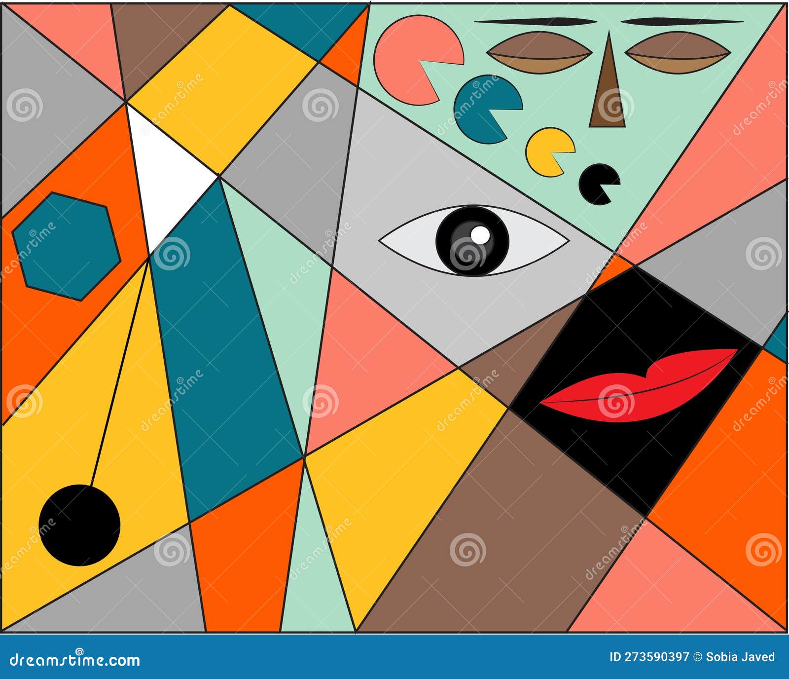 Exploring the Beauty of Vibrant Colors in Modern Abstract Art Painting