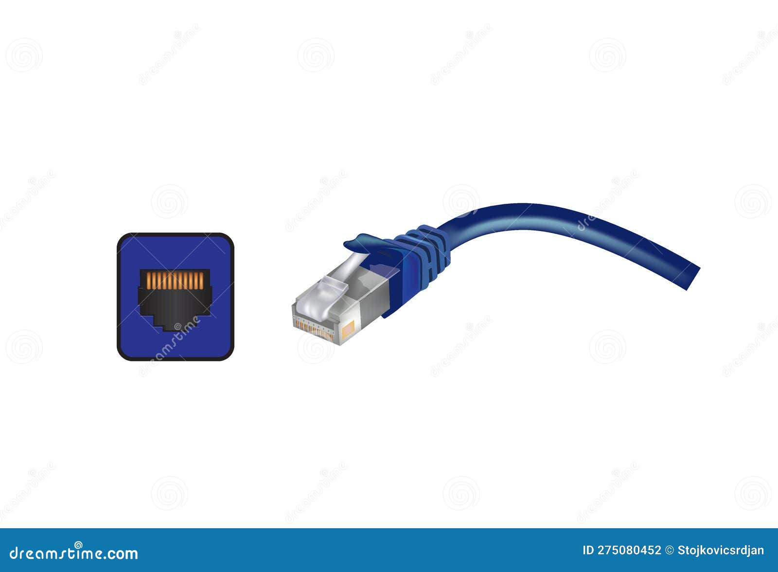 port and cable stock vector. Illustration of 275080452