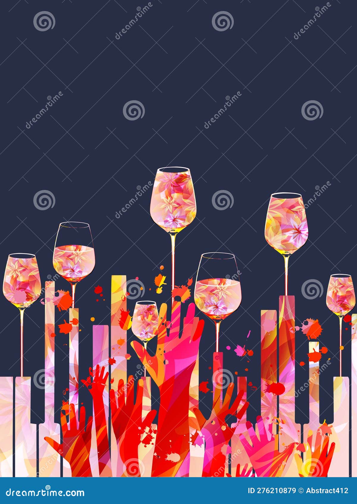 Wine Hands Art Print, Wine Woman Line Art, Wine Drinker Poster Vector
