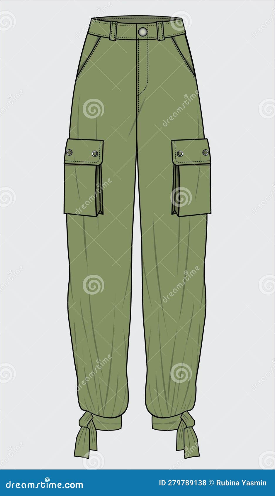 WOMENS and TEEN GIRLS BOTTOM WEAR JOGGERS and TROUSER Stock Vector